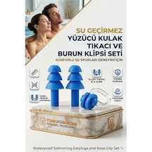 Zenvac Profesyonel Havuz Ve Yüzücü Seti: 2'li Su Geçirmez Silikon Kulak Tıkacı Ve Burun Klipsi 723169 Zenvac29