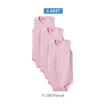 Pembe Askılı Body Zıbın 2-7 Yaş Çocuklar İçin 3 Adet Alttan Çıtçıtlı Özel Gereksinimli-d Renkli