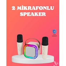 Hubrendy Tekno Bluetooth 5.0 Destekli Kablosuz Karaoke Hoparlör