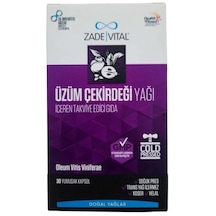 Zade Vital Üzüm Çekirdeği Yağı İçeren Takviye Edici Gıda 30 Kapsül