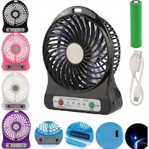 Masaüstü Taşınabilir Pilli Şarjlı Vantilatör Usb Fan