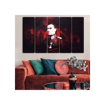Mustafa Kemal Atatürk - 5 Parçalı Tablo Görsel - 702503716 Görsel