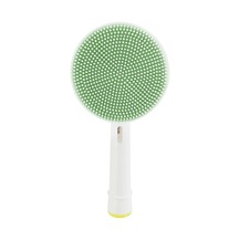 1 Adet Yeşil Yüz Temizleme Fırçası Silikon Yüz Temizleyici Ve Masaj Fırça Başlığı Oral B Elektrikli Diş Fırçası İle