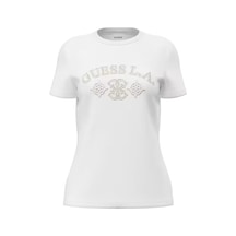 Guess Elsa Regular Fit Kadın T-shirt V6bı12k6647 Beyaz