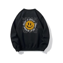 Brz Collection Unisex Oversize Nothing Beats Sweatshirt-siyah Siyah