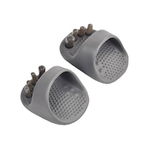 Suntek 2 Adet Akupresür Ayak Masaj Terliği Ayırıcı Ev Ofis Gri Gri