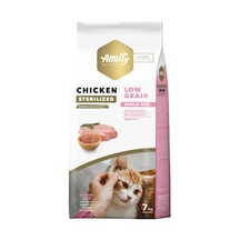 Amity Super Premium Tavuklu Düşük Tahıllı Kısırlaştırılmış Yetişkin Kedi Maması 7 Kg