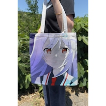 Zipzap Plastic Memories V4 Yazlık Kışlık Çift Taraflı Kanvas Baskı Bez Çanta Anime Çantası