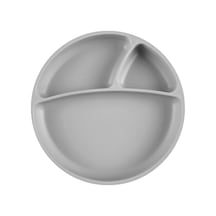 Porsiyon Vakumlu Mama Tabağı Powder Grey 3 Adet