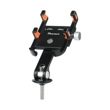 Rogfer Deemount Bg093b Yol Bisikleti Cep Telefonu Braketi 6 Pençe Alüminyum Gidon Kapağı Sabit Navigasyon Tutucu Siyah Siyah Siyah