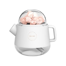 Beyaz Tuz Taşı Aromaterapi Buharlayıcı - 360ml, Usb Şarjlı, Sessiz Çalışma, Islak Işık Ve Yedi Renkli Işık Modu, Kablosuz Kullanım