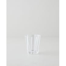 English Home Stripe Cam El Yapımı Bardak 240 Ml Beyaz