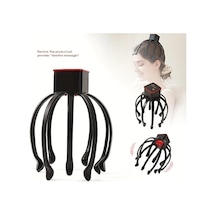 Honeybeeshop Siyah Elektrikli Bas Masaj Aleti Titresimli Sarj Edilebilir Anahtarlı Disli Bas Masaj Cihazı Siyah