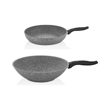 Falez Granit Tava 24 Cm Ve 28 Cm Wok Tava Granit