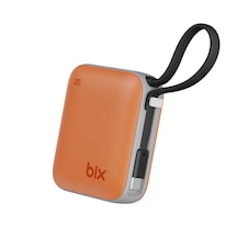 Bix Pb119 10000mah 20w Cep Boyu Dijital Göstergeli Mini Powerbank Taşınabilir Hızlı Şarj Cihazı Turuncu