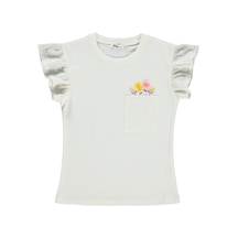 Civil Girls Kız Çocuk Tişört 6-9 Yaş Ekru 18973828124s2-1 Ekru