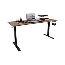 Şeker Ofisi - Elektrikli Yüksekliği Ayarlanabilir Ergonomik Bilgisayar & Çalışma Masası - Tek Motorlu 2 Hafızalı Ceviz, 120 60 Abanoz - Beyaz Şeker Ofisi - Elektrikli Yüksekliği Ayarlanabilir Ergonomik Bilgisayar & Çalışma Masası - Tek Motorlu 2 Hafızalı Ceviz, 120 60 Abanoz - Beyaz