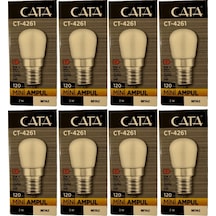 Cata Ct-4261 2w 6500k Beyaz Işık E14 Duylu Mini Led Ampul 8 Adet