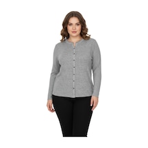 Wearon Kadın Yumoş Düğmeli Modelli Bluz Bgl-st05136 Gri