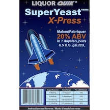 TURBO SÜPER DİSTİLE VE ŞARAP MAYA 100 gr . SuperYeast X-Press