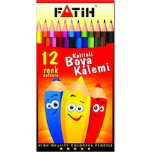 Fatih Kuru Boya Karton Kutu Tam Boy 12 Li 33112 Çok Renkli