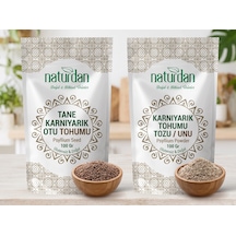 200 Gr Psyllium Seti : 100 Gr Tane Karnıyarık Otu Tohumu Ve 100 Gr Karnıyarık Tohumu Unu / Tozu / Gl