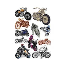 Motorsklet Sticker Set-3 16 Parça Telefon, Tablet, Defter, Laptop Sticker