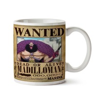 Wanted Madilloman Anime Aranıyor İki Tarafı Baskılı Kupa Bardak Çok Renkli