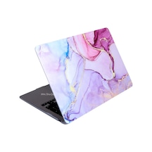 Macbook Air 13.3 İnç Kılıf A1932 A2179 A2337 M1 Uyumlu Hard Case Sert Koruyucu Kapak Premium Desenli İnce Hafif Laptop Kılıfı - Lavanta Düşü Belirtilmemiş