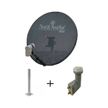 Next 80 CM Delikli 06 Mm. Gri Renk Ofset Çanak Anten 2'li