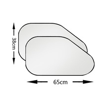 Arabanın Ön Camı İçin Güneşlik, Arka Cam İçin Güneşlik, Yan Cam İçin Güneşlik R-4033 Rampa 65x38cm İki Paket