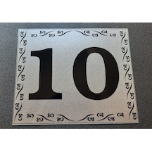Kapı Numarası 10x12 Cm Kendinden Yapışkanlı No:10