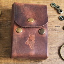 Sumerian Leather Craft Klasik Deri Sigara Kılıfı Tarçın