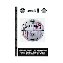 Spalding Basket Topu 2021 Marble Serıes Raınbow 84397z Sokak Sporu Erkek Hediye Dis Mekan