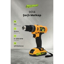 Reschmann R-9014 21V - 26 NM Profesyonel Şarjlı Matkap