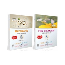 Oksijen 8. Sınıf Matematik + Fen Bilimleri Soru Bankası Seti 2 Kitap