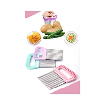 Safestore 2'li Cips Patates Doğrayıcı Şekilli Kesici Çelik Patates Meyve Ve Sebze Doğrama Bıçağı