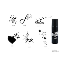 Airbrush Tattoo Sonsuz Kalpler Spray Tattoo Geçici Sprey Dövme Seti