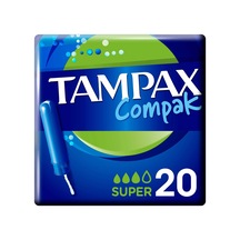 Tampax Compak Super Tampon Aplikatörlü 20'li - 8 Adet Tarı
