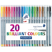Staedtler Triplus Fineliner Ince Uçlu Keçeli Kalem 0.3 Mm 20Li