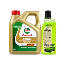 Castrol Edge 0W-30 Motor Yağı 4 L + Oto Şampuan 1000 ML