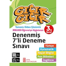 3. Sınıf Gıcır Gıcır Tüm Dersler Denenmiş 7'li Deneme Sınavı