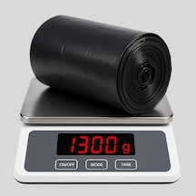 Mulpex Jumbo Boy Siyah Çöp Torbası 80x110 Cm 10 Rulo 13 Kg %2 Dayanıklı Ve Kalın, Ağır Hizmet Geri Dönüşüm