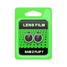 Samsung Galaxy Z Flip 7 Raze Metal Kamera Lens - Gümüş -