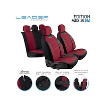 Renault 21 Concorde Uyumlu Lüx Deri Detaylı Tay Tüyü Oto Koltuk Kılıfı Ön Arka Takım Edition Serisi Bordo