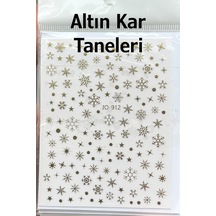 Nail Art Sticker Kendinden Yapışkanlı, Tırnak Süsleme, Tırnak Dövmesi Stikır 912a Altın-912a