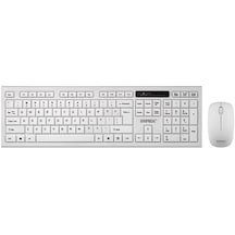 Everest KM-6121 Kablosuz Q Slim Klavye Mouse Set Beyaz