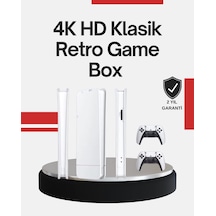 Mey İthalat 2 Kollu Kablosuz 4k Tv Uyumlu Klasik Oyun Konsolu