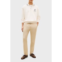 Tommy Hilfiger Pamuklu Bağlamalı Normal Bel Düz Paça Pantolon Erkek Pantolon Mw0mw42340 Rbt Kum
