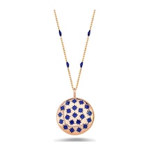 Yıldızlı Enamel Kolye (498185277)